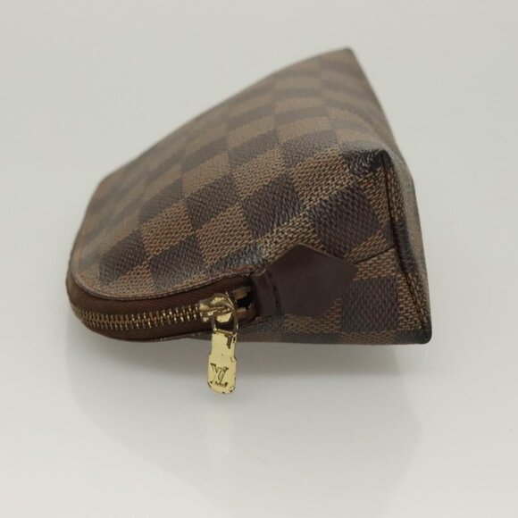 LOUIS VUITTON Damier Ebene Pochette Cosmetic PM Pouch N47516 LV Auth BA3094 - Picture 4 of 16